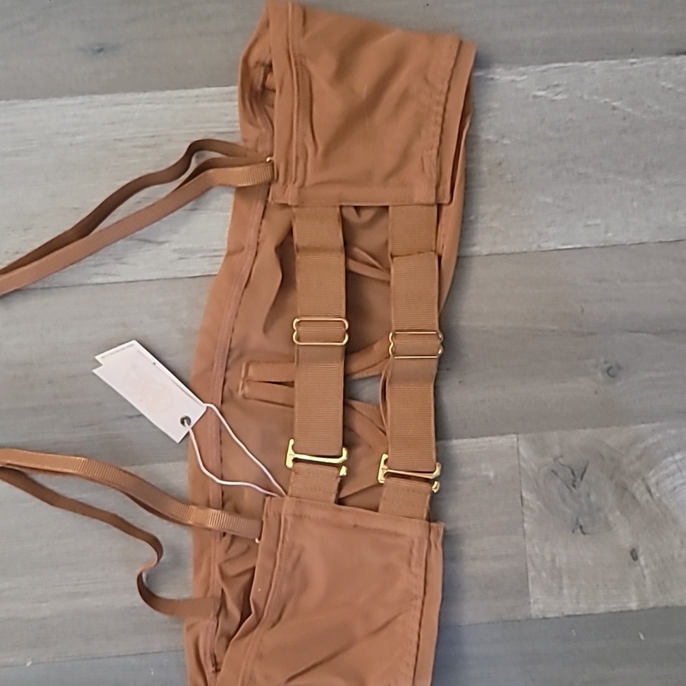 HAH By Free People Wired Bra - Sugar Brown NWT 30-38B - Picture 3 of 4